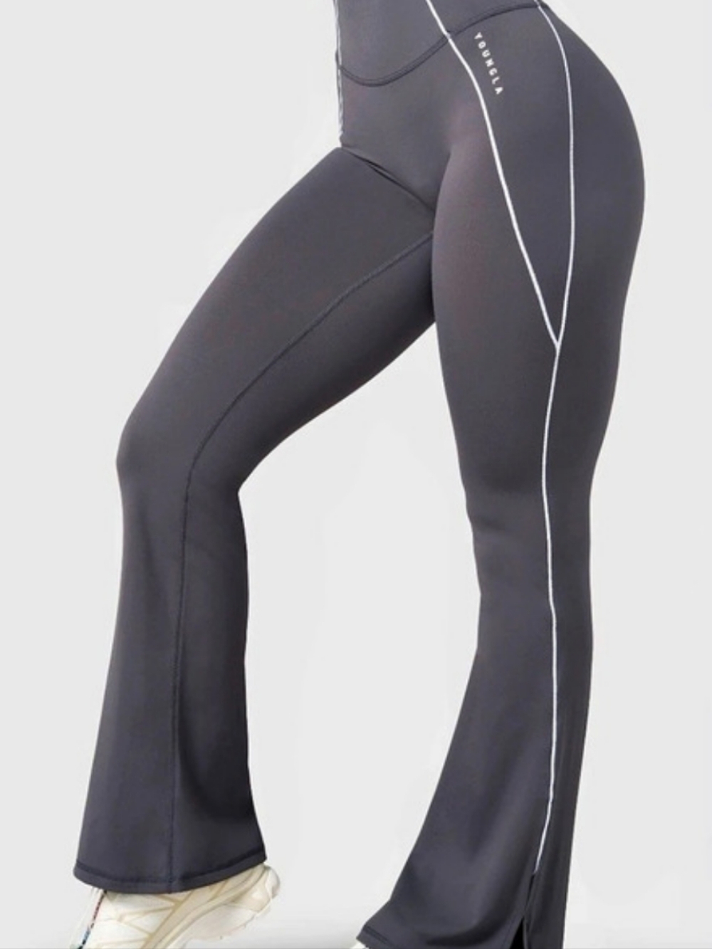 YoungLA Elevate Flare Leggings Women's Gray